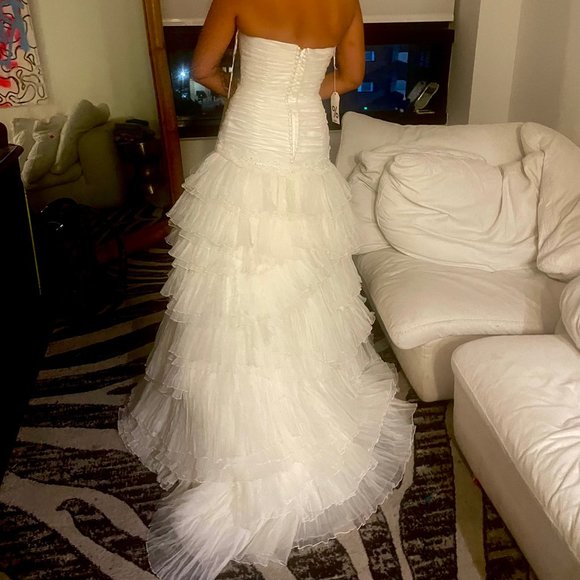 NWT ROSA CLARA WEDDING GOWN UNALTERED SAMPLE - Picture 7 of 16